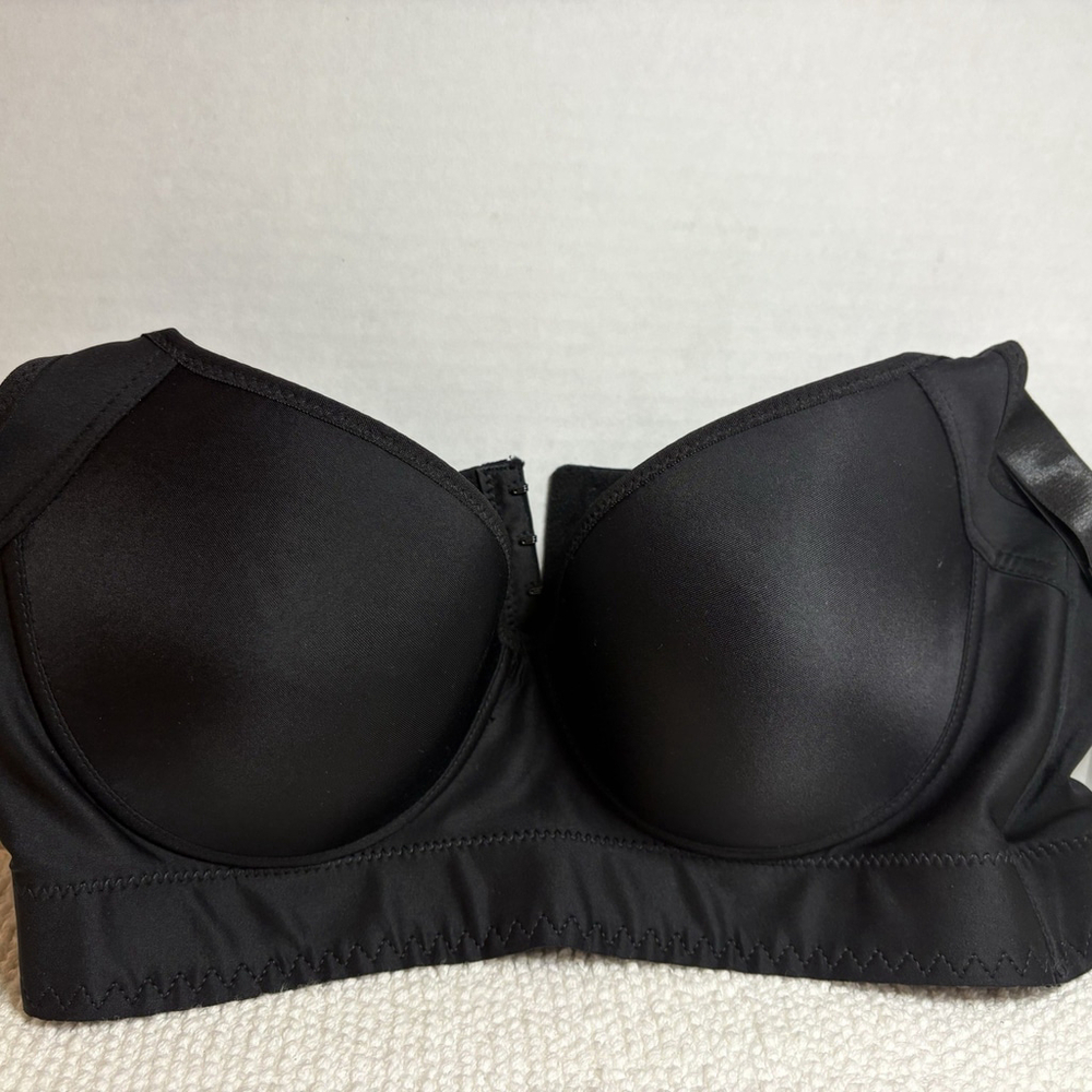 Shapedly Black Back Smoothing Underwire Wide Strap Shaping Push Up Bra 40B NEW